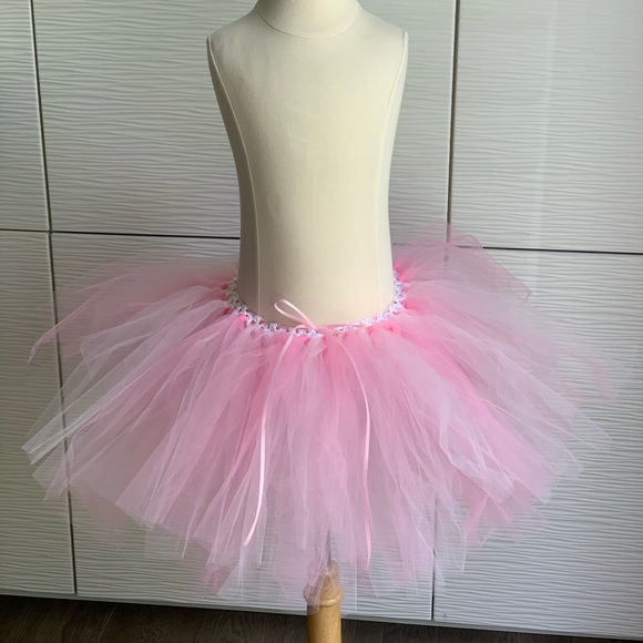 Children's Pink Tulle Tutu - Picture 2 of 2